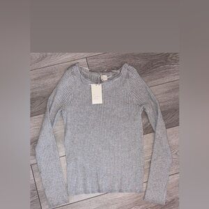 A New Day Size XXL Long Sleeved Ribbed Gray Comfy Sweater New W/ Tags